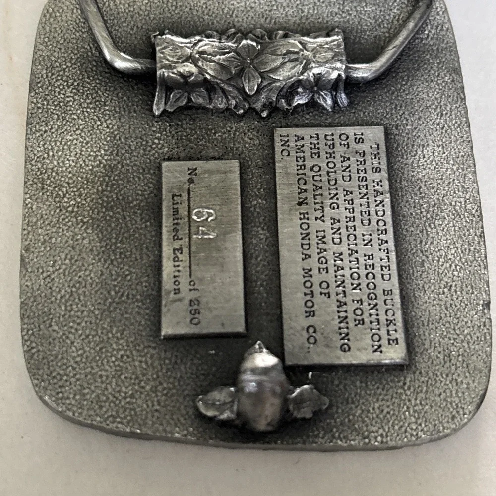 Honda‎ Northwest Zone Company Vintage 80's Belt Buckle Limited Edition 64 Of 250
